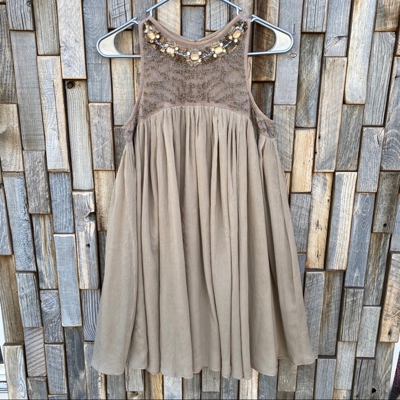 Moulinette Soeurs Dresses & Skirts - Moulinette Soeurs Sonora dress size 0 bead taupe